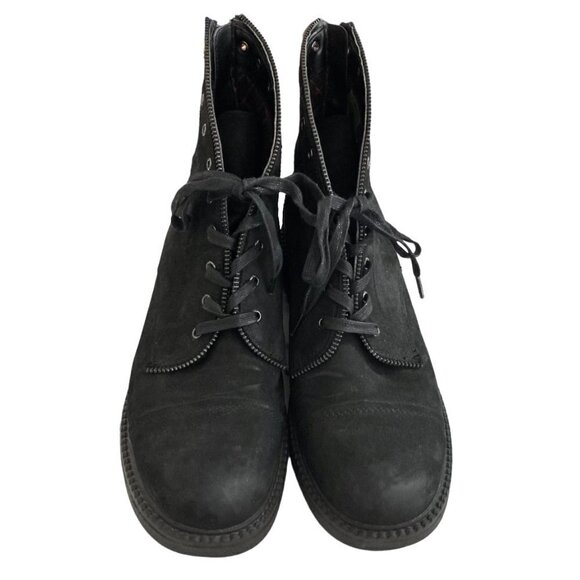 BLONDO Harper Black Waterproof Nubuck Leather Ankle Boots - Picture 3 of 11